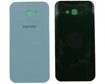 Задняя крышка Samsung A720F A7 (2017) синяя 1кл