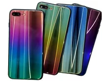 Чехол Honor 8C Glass Rainbow 3D в ассортименте