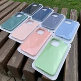 Чехол iPhone 11 Liquid Silicone FULL (черный)