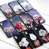 Чехол iPhone 11 Pro Max KSTATI Glass Flower Head