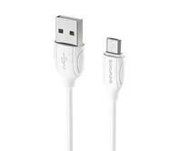 Кабель Borofone BX19 microUSB - USB белый, 1м