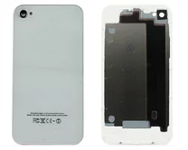 Задняя крышка (стекло) iPhone 4 белая 2кл