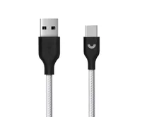 Кабель Prime Line Type-C - USB нейлон, серый, 1м