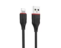 Кабель Borofone BX17 Lightning - USB черный, 1м