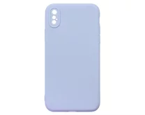 Чехол iPhone X/XS TPU Matte 2.0mm (лиловый)