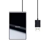 Беспроводное ЗУ Baseus Card Ultra-thin Wireless Charger 15W черный