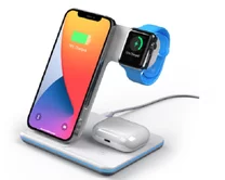 Зарядная станция Deppa Stand Neo для iPhone, Watch series, Airpods, 20W белая