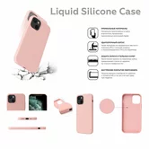 Чехол iPhone 13 Liquid Silicone FULL (розовый песок)