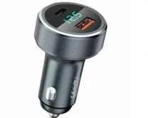 АЗУ-1USB + 1USB-C Remax RCC-215 58.5w дисплей, серебро