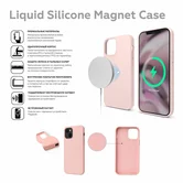 Чехол iPhone 13 Pro Liquid Silicone MagSafe FULL (зеленый камень)