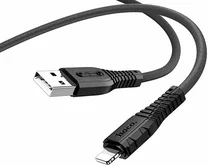 Кабель Hoco X67 Lightning - USB 2.4A, черный, 1м