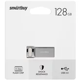 USB Flash 3.0 SmartBuy M2 Metal 100MB/s 128GB (серебро)