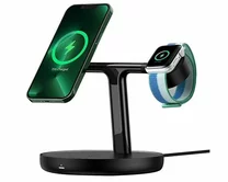 Зарядная станция Baseus Swan магнитная Wireless Charger + iWatch, 3in1, 20W, черная