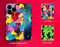 Чехол iPhone 14 Pro LUXO Kaws (KS-4)