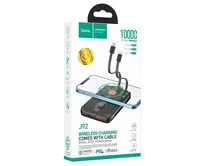 Внешний АКБ 10000 mAh Hoco J92 wireless charging черный