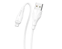 Кабель Borofone BX18 Lightning - USB белый, 3м