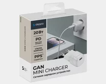 СЗУ-1USB-C Deppa PD, 20W, mini GaN, белый