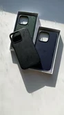 Чехол iPhone 14 Pro Classic Leather (темно-зеленый)