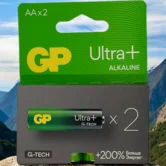 Батарейка AA GP Ultra Plus G-Tech LR06 2-BL (1упак)