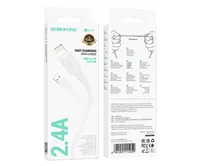 Кабель Borofone BX111 Lightning - USB белый, 2,4A, 1м