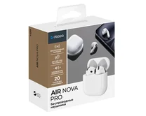 Bluetooth стереогарнитура Deppa Air Nova 2,USB-C,TWS, BT 5.4, 300 мАч, QI, белая, 44219