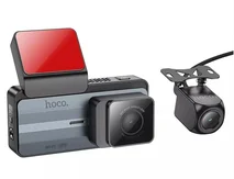 Видеорегистратор Hoco DV12 Driving recorder с дисплеем 2К и GPS, камера заднего вида