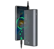 Внешний АКБ 30000 mAh Usams PB59 65W  + кабель Type-C-Type-C, черный