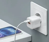 СЗУ-1USB + 1USB-C Deppa PD 3.0, QC 3.0, 35W, GAN, белый