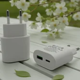 СЗУ-1USB + 1USB-C Hoco C109A, PD, 20W, белый