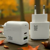 СЗУ-1USB+1USB-C Borofone BAS45A, 30W, QC3.0 белый